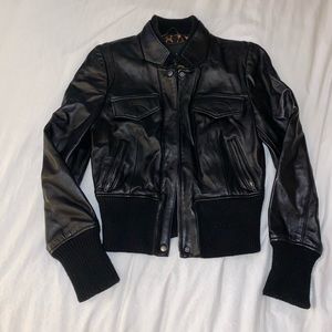 Express 100% Leather Bomber